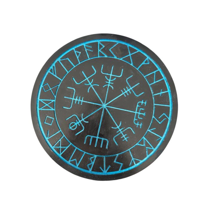 Vegvisir Rün Plaka Taş Tozu