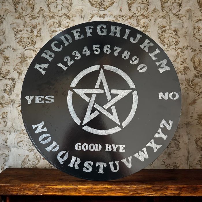 Çift Taraflı Altar Plakası ve Ouija Tahtası - Gümüş