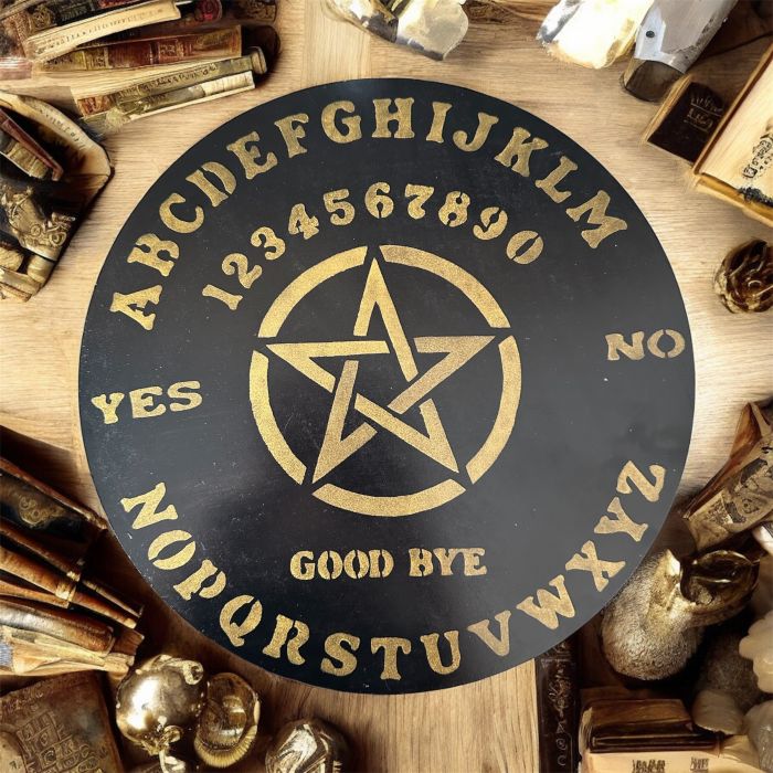 Çift Taraflı Altar Plakası ve Ouija Tahtası - Altın