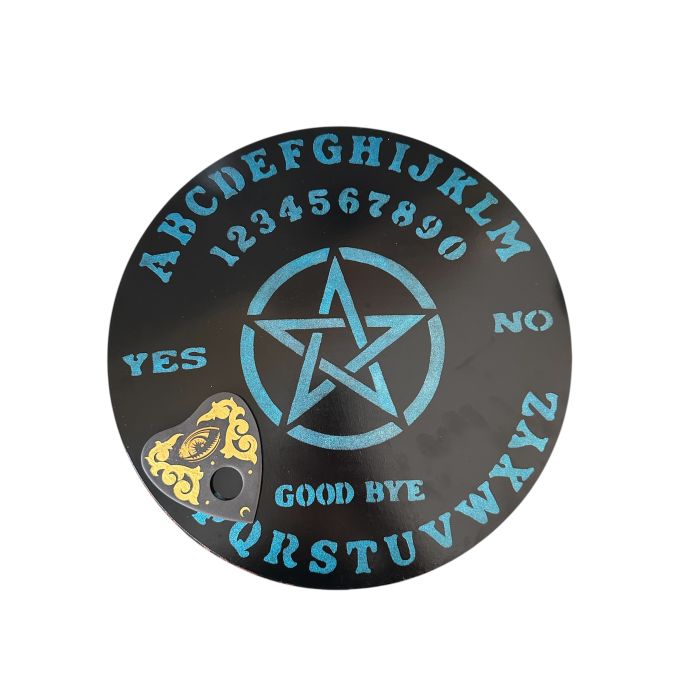 Çift Taraflı Altar Plakası ve Ouija Tahtası - Mavi