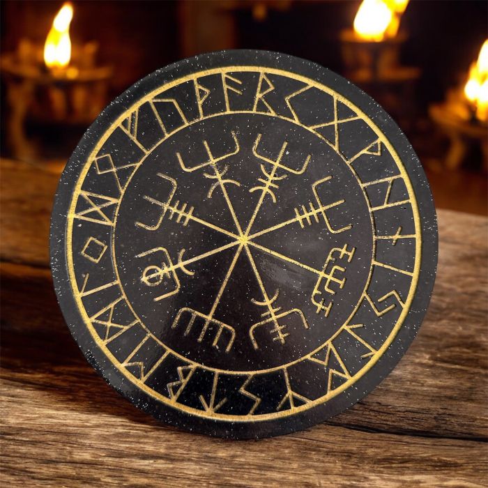 Vegvisir Rün Plaka 24 cm