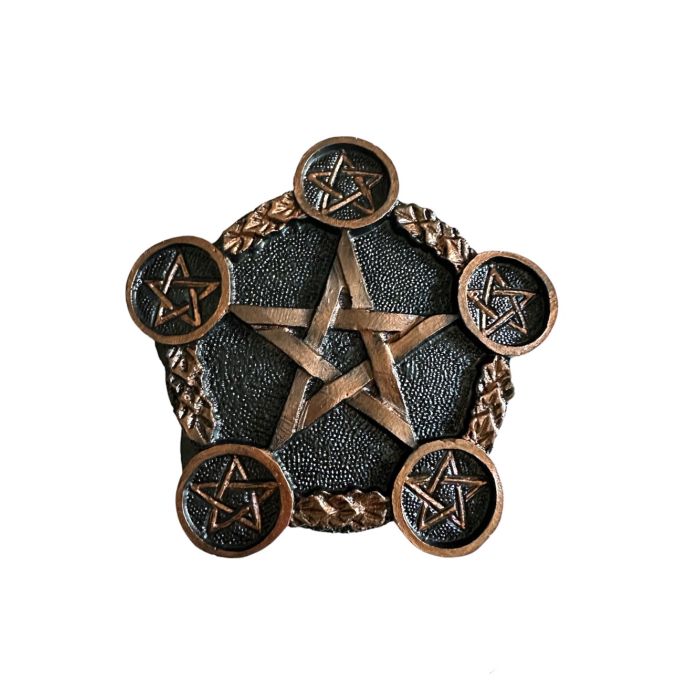 Pentagram Reçine Tealight Mumluk