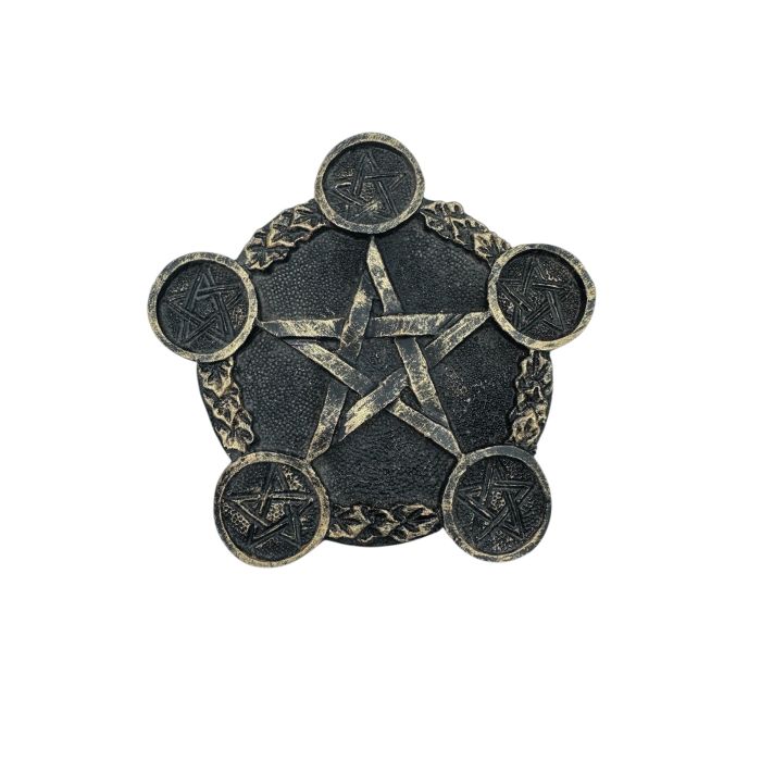 Pentagram Reçine Tealight Mumluk