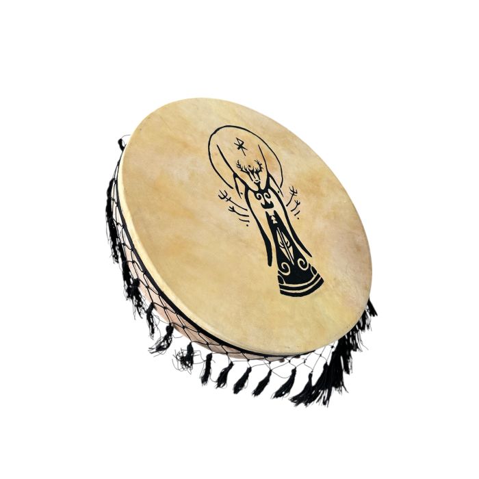 Tokmaksız Şaman Davulu - 41 cm Antik Tanrıça