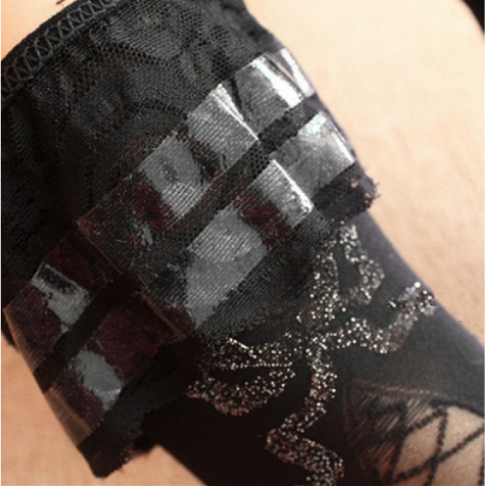 Gothic Jartiyer Çorabı