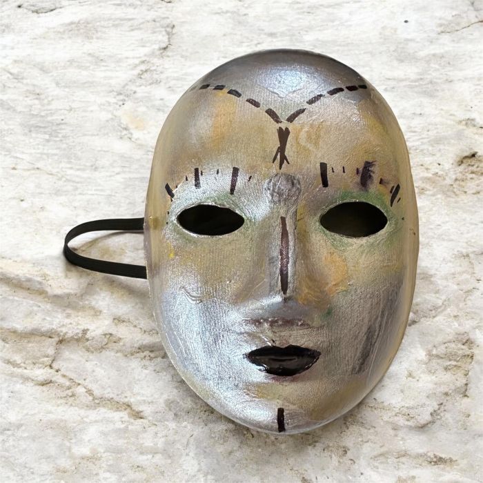 Maske Colorful Silver