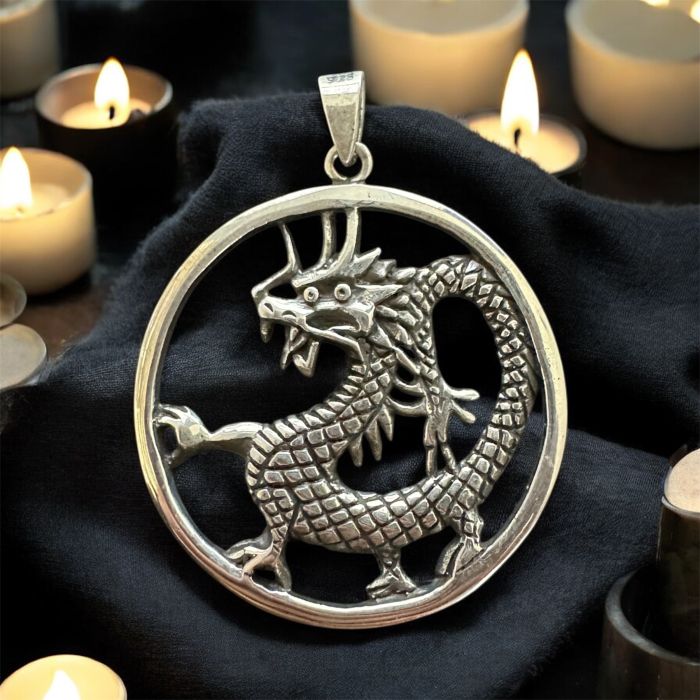 Bilge Ejderha 925 Gümüş Kolye Ucu
