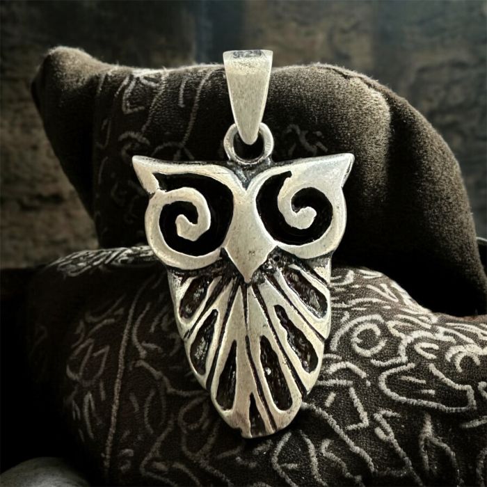 Baykuş 925 Gümüş Kolye Ucu