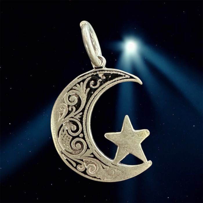Ay Yıldız 925 Gümüş Kolye Ucu