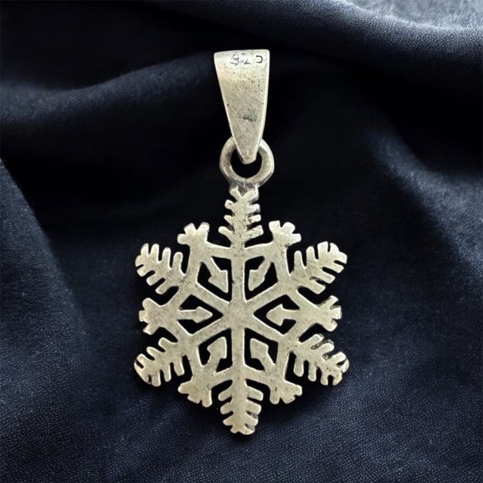 Kar Tanesi 925 Gümüş Kolye Ucu